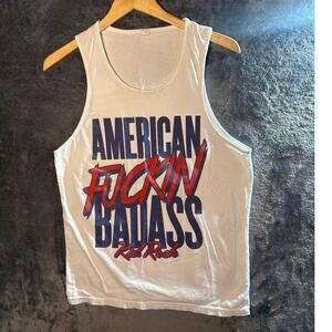 Band x Kid Rock x American Badass Concert Tank Medium White Next Level Apparel